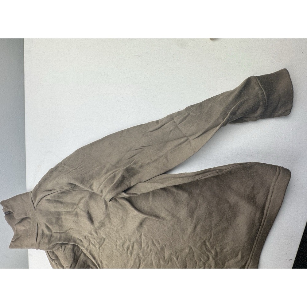Military Shirt Mens Medium Undershirt Cold Weather Fleece Brown Sekri 1/4 Zip - Picture 14 of 15